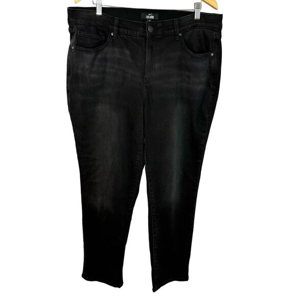 LULAROE Magic Waist Stretch Black Jeans High Rise Style L-161367 Size 36 - Picture 1 of 12